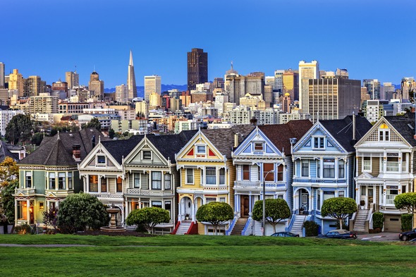 View of San Francisco from Alamo Square