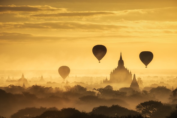 Balloons over Bagan, Myanmar