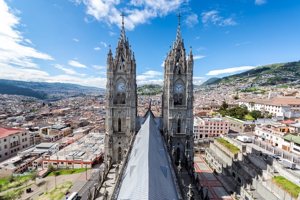 Basilica in Quito, Ecuador