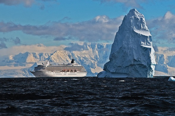 Crystal Symphony in Antarctica