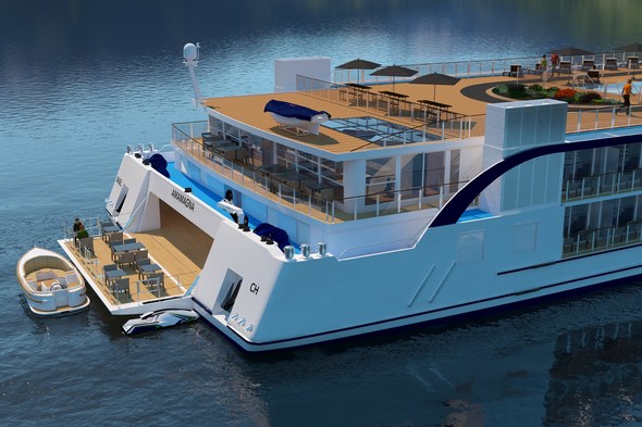 AmaMagna - Watersports platform, Artist's rendering