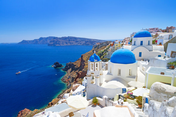 Oia village in Santorini, Greece