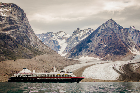Silver Cloud in Svalbard, Arctic Norway