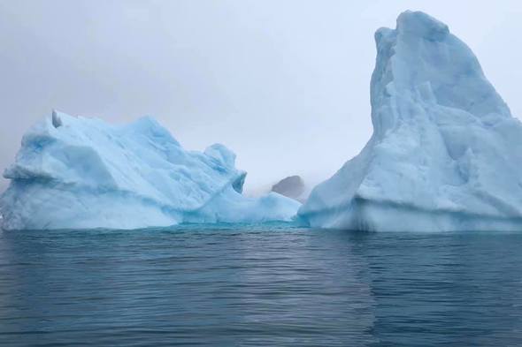 Icebergs in Antarctica