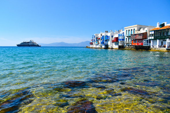 Ponant in Mykonos, Greece