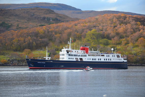 Hebridean Princess near Shieldaig, Scotland
