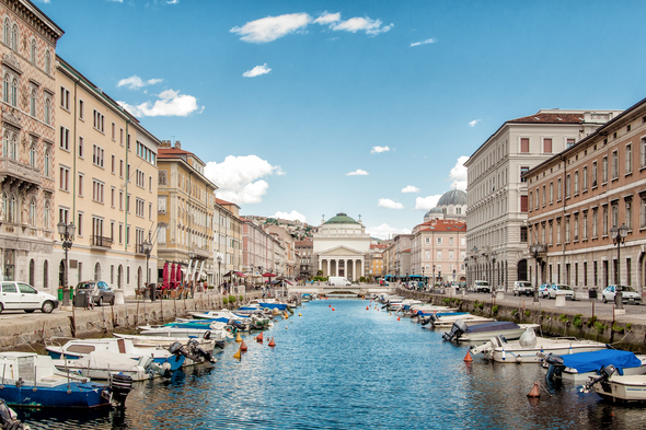 Canal Grande in Trieste, Italy