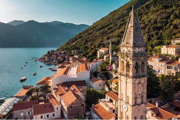 View over the old town of Kotor, Montenegro