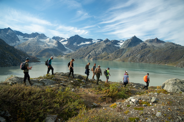 Hiking in Glacier Bay, Alaska