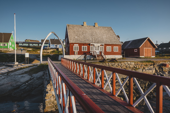Jetty in Qeqertarsuaq, Greenland