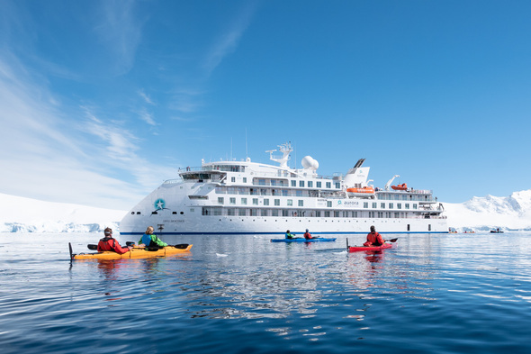 Aurora Expeditions - Greg Mortimer in Antarctica