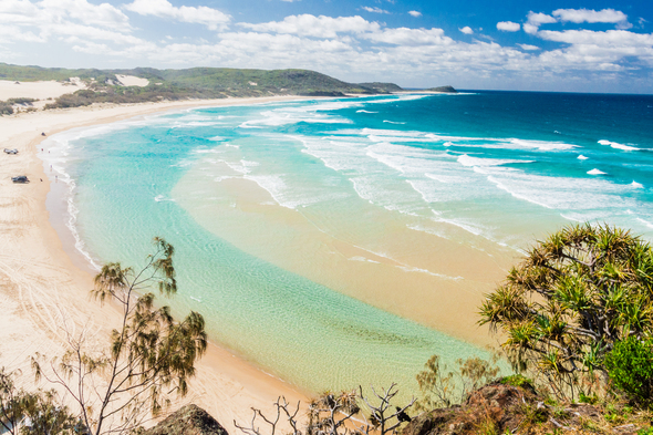 Beach on Fraser Island, Australia