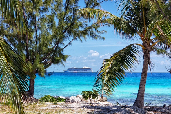 Oceania's Marina in Rangiroa, French Polynesia