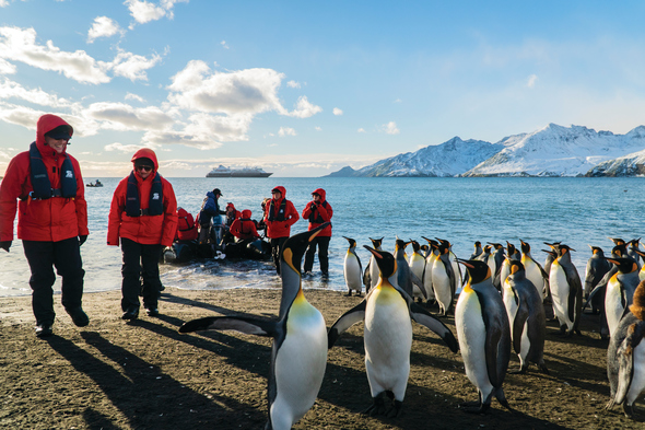 Silversea Expeditions Zodiac landing in Antarctica