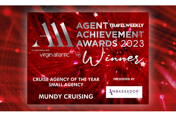 Travel Weekly Agent Achievement Awards - Mundy Winner