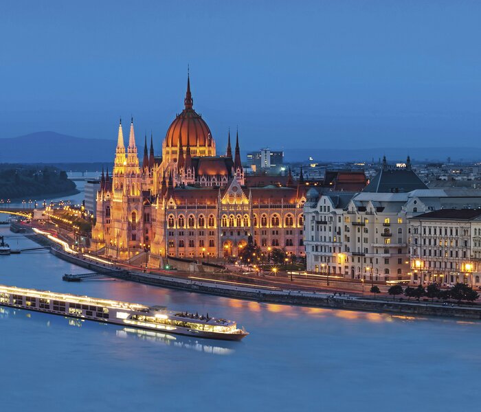 Scenic Opal,one of the best european luxury river cruise lines, in Budapest