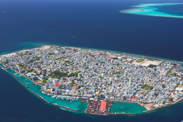 Aerial view of Malé, Maldives