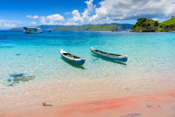 Boats in Komodo National Park, Indonesia