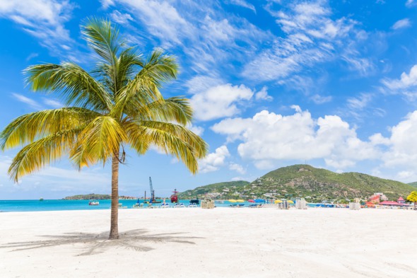 Beach near Philipsburg, St Maarten