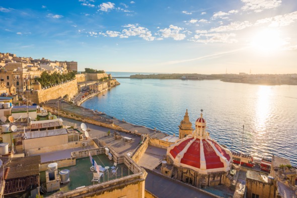 Sunrise over Valletta, Malta