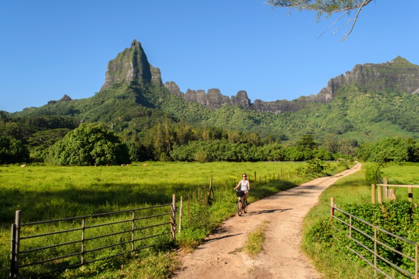 Rotui Mountain on Mo'orea, French Polynesia