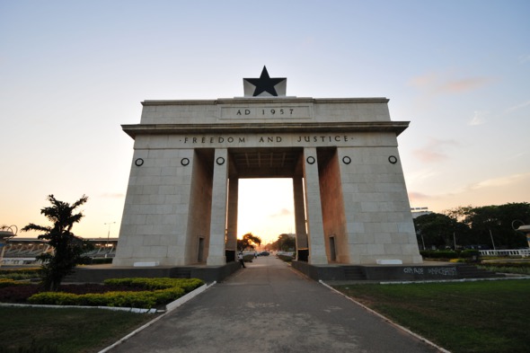 Independence Arch in Accra, Ghana