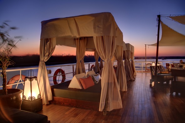 Sanctuary Nile Adventurer - Cabanas on the sun deck