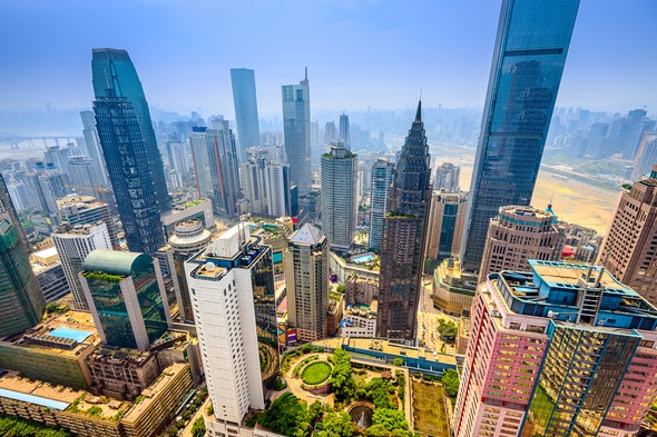 Skyscrapers in Chongqing, China