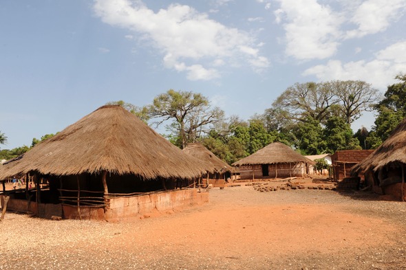 Village in the Bijagos Archipelago, Guinea-Bissau