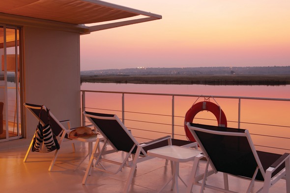 Sunset on the Zambezi Queen