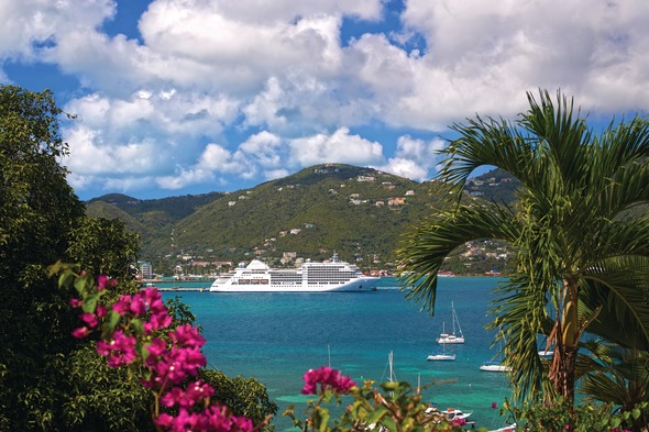 Silversea's Silver Spirit in Tortola, British Virgin Islands