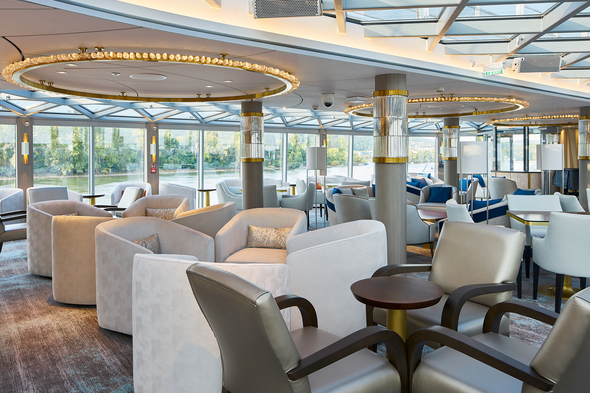 Crystal River Cruise Palm Court Seating