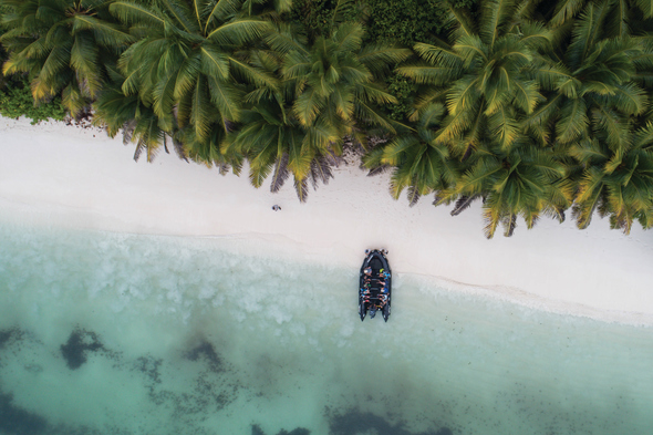 Silversea Expeditions - Zodiac landing in the Seychelles