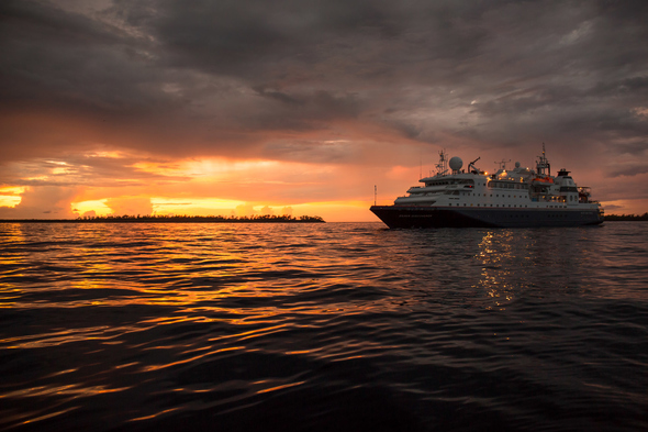 Silver Discoverer - Sunset in the Seychelles