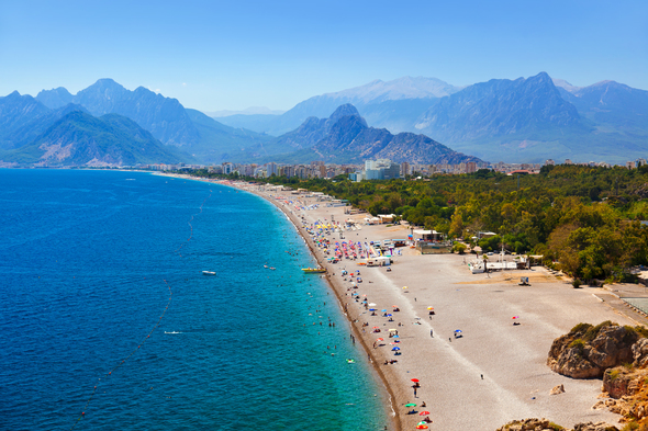 Beach in Antalya, Turkey