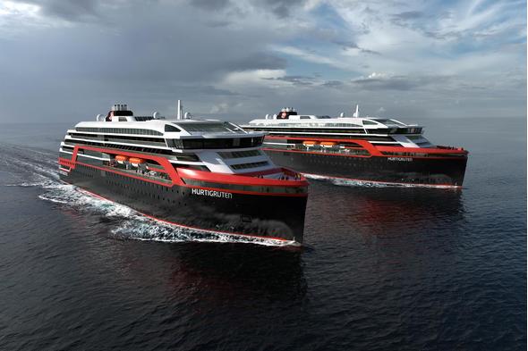 Hurtigruten's hybrid cruise ships, designed to be kinder to the environment