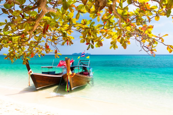 Long tail boats, Phuket, Thailand
