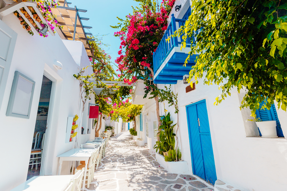 The Greek island of Paros in the Mediterranean, one of the world's best cruise destinations