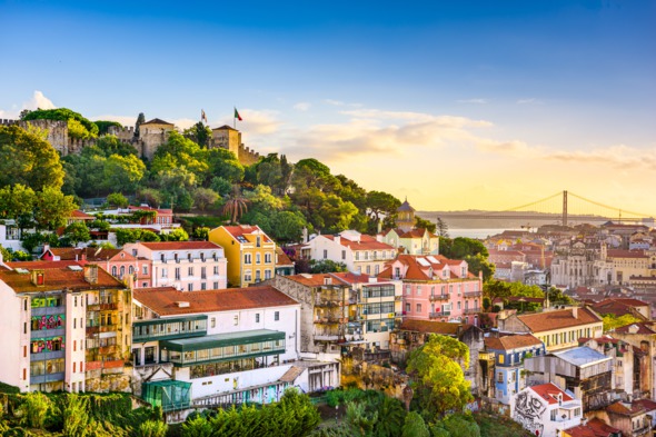 View of Sao Jorge Castle, Lisbon