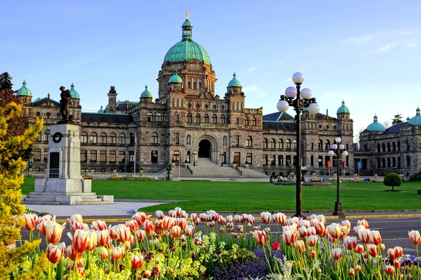 Parliament building in Victoria, British Columbia, Canada
