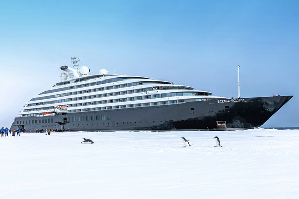 Scenic Eclipse in Antarctica, captained by Erwan Le Rouzic