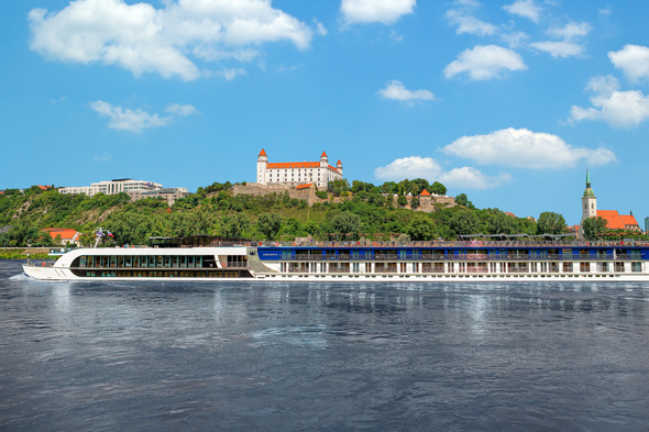 AmaWaterways cruising on the Danube river in Bratislava, Slovakia