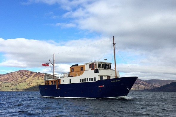 Glen Etive of The Majestic Line, a Scottish small ship cruise line founded by Dr Kenneth Grant