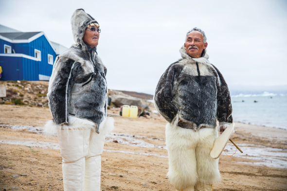 Visiting an Inuit community in Greenland on a Silversea Expeditions cruise