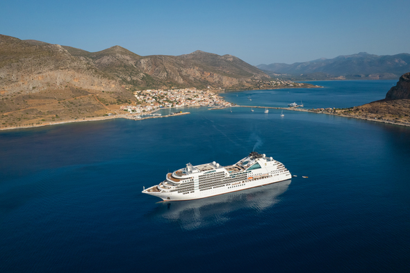 Seabourn Ovation in the Greek islands