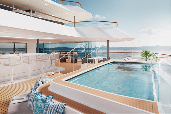 Ritz-Carlton Yacht Collection's Evrima, one of the best options for a luxury mini cruise