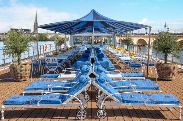 Uniworld's S.S. Bon Voyage on a river cruise through Bordeaux