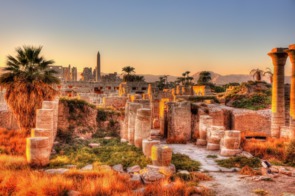 Sunset over Temple of Karnak, Luxor