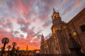 Sunset in Arequipa, Peru