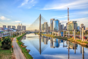 Octavio Frias de Oliveira bridge, Sao Paulo, Brazil